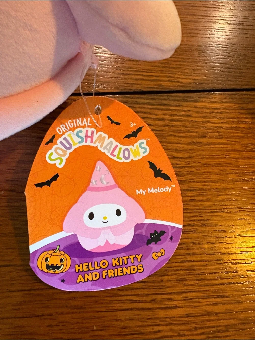 Squishmallows My Melody Plush - Pink & Purple Tag